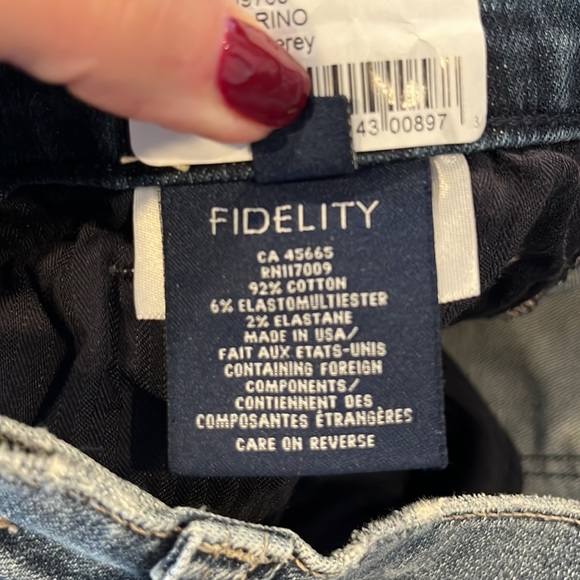 FIDELITY Men’s Torino Monterey Distressed Stretch Jeans NWOT SZ 31 - Picture 10 of 11